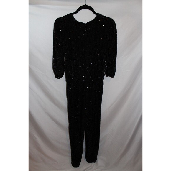 Generation Love Revolve Madison Sequin Jumpsuit Black NWT $395 - Picture 6 of 8